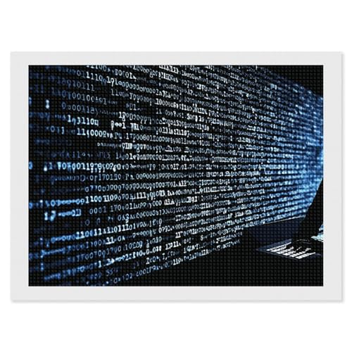 NWTRK Programmierer Programmiercode Diamond Painting Kits für Erwachsene Diamond Art Kit für Anfänger 5D DIY Full Square Diamond Art Craft Kits für Erwachsene für Home Wall Decor von NWTRK