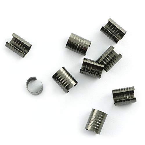 NX Garden 200 Stück Lederseil-Clips, 9 x 14 mm, schwarz, runder Verschluss, Crimpschnur, Lederschnur, Clip, faltbar, für DIY-Halsketten, Schmuckherstellung NX Garden 200 Stück Lederseil-Clips, 9 x 14 mm, schwarz, runder Verschluss, Crimpschnur, Lederschnur, Clip, faltbar, für DIY-Halsketten, Schmuckherstellung von NX Garden