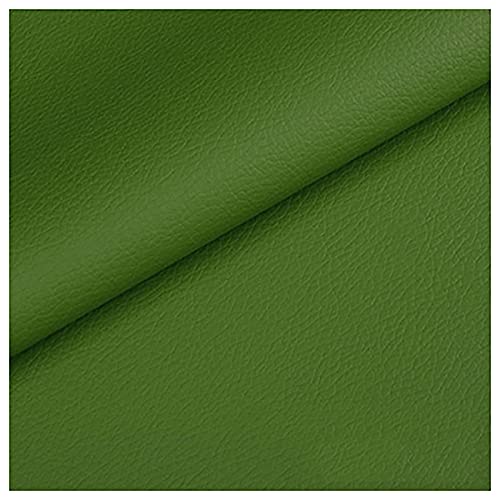 NXFGJ Kunstleder Lederimitat Texturiert Lederstoff Meterware 100cmX140cm Geschmeidig und Dehnbar für Tasche, Hut, Schmuck (Color:dunkelgrün) von NXFGJ