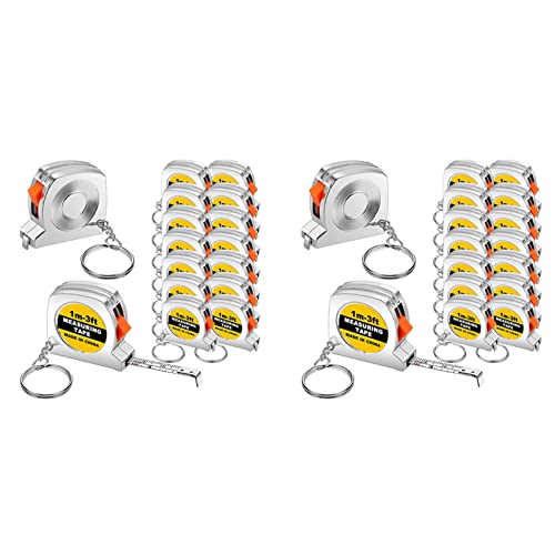 100 pcs Schlüsselbundband Messen Sie Funktionales Taschenband Messen kleines Maßnahmenmess für erwachsene Kinder eingerichtet von NXNONEPD