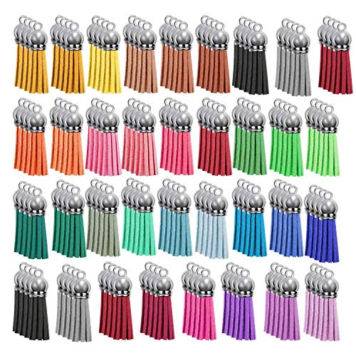 140pcs Schlüsselbund -Bulk -Set für DIY -Lederanhänger Keychain Acryl -Schmuckzubehör von NXNONEPD
