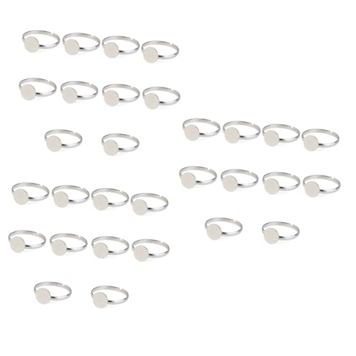 3Sets 8 mm silberisch verstellbarer Ringrahmen Befunde zum Erstellen schöner Ringe 10pcs*3 3Sets 8 mm silberisch verstellbarer Ringrahmen Befunde zum Erstellen schöner Ringe 10pcs*3 von NXNONEPD