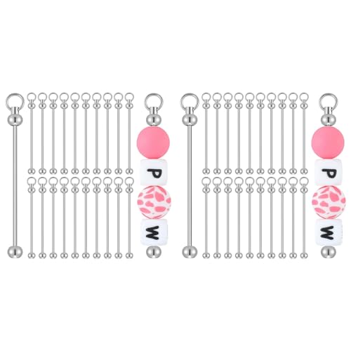 40pcs Perlenable Keychains Metall -Barketten für Schmuckstock -Stangenzubehör für DIY -Projekte Anhänger -Ornamente 40pcs Perlenable Keychains Metall -Barketten für Schmuckstock -Stangenzubehör für DIY -Projekte Anhänger -Ornamente von NXNONEPD