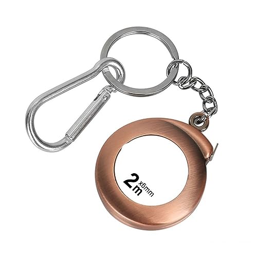 Bandmessungen ， 2m Schlüsselbund -Klebeband -Messwerkzeugverlängerungsskala (Farbe: Silber) von NXNONEPD