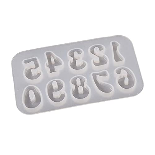 Harz Silikonform alphanumerischer Schlüsselbundschimmel DIY -Ornamente Schimmel für Ohrringe herstellen Dekorationen Ornament Formen für Harzguss (1) von NXNONEPD