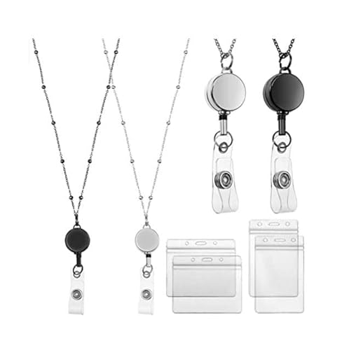 ID -Kartenhalter, Abzeichenhalter, 2pcs ID -Fälle einziehbarer Rollen -Lanyard -ID -Kartenhalter Edelstahlketten Halsketten Schlüsselketten -Clip -Abzeichenabdeckungen ID -Kartenhalter, Abzeichenhalter, 2pcs ID -Fälle einziehbarer Rollen -Lanyard -ID -Kartenhalter Edelstahlketten Halsketten Schlüsselketten -Clip -Abzeichenabdeckungen von NXNONEPD
