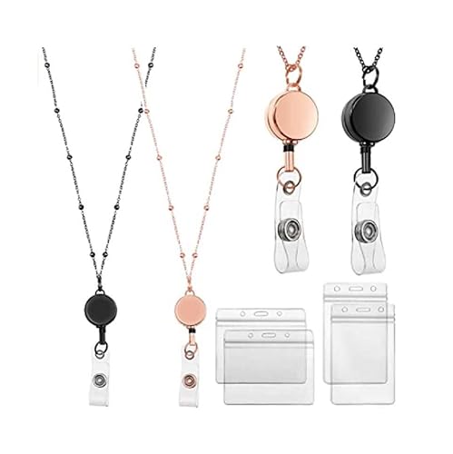 ID -Kartenhalter, Abzeichenhalter, 2pcs ID -Fälle einziehbarer Rollen -Lanyard -ID -Kartenhalter Edelstahlketten Halsketten Schlüsselketten -Clip -Abzeichenabdeckungen ID -Kartenhalter, Abzeichenhalter, 2pcs ID -Fälle einziehbarer Rollen -Lanyard -ID -Kartenhalter Edelstahlketten Halsketten Schlüsselketten -Clip -Abzeichenabdeckungen von NXNONEPD