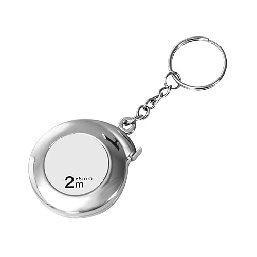 Klebeband messen ， Keychain -Bandmaß 2 m bequemes kleines Maß Maß tragbares Maßband (Bronze) von NXNONEPD