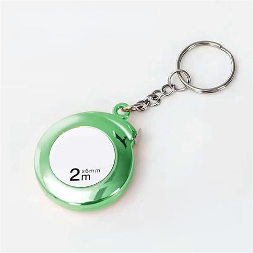 Klebeband misst ， Keychain -Band messen 2 m bequemes kleines Maß Maß tragbares Maßband (Farbe: Rot) von NXNONEPD