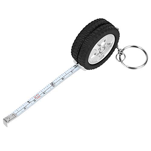 Mini Retractable Tape Tape Messen Zentimeter/Fuß 1 m Reifenform Schlüsselbund Lineal Nähwerkzeug für Reisebereich Camping von NXNONEPD