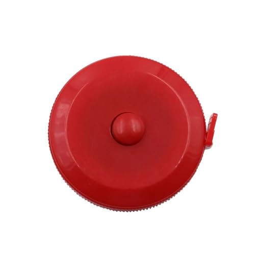 Mini -Schlüsselbund -Maßstab 150 cm Lineal Tape empfindliche kleine Lineal Mehrzweck -Umbands -Geschenk Herrscher (hellrot) von NXNONEPD