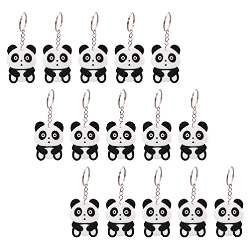 NXNONEPD 20pcs Panda Keychain Tierschlüsselring Handtasche Charms Panda Bag Hängende Anhänger Winter China Souvenir von NXNONEPD