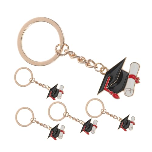 NXNONEPD 5pcs Abschlusskappe Schlüsselbund -Zauber langlebige Anhänger Abschluss und Partybevorzugungen für Klassenkameraden und Freunde einzigartige Souvenirs für von NXNONEPD