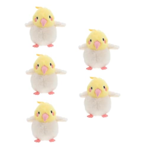 NXNONEPD 5pcs niedliche Plüsch Tierschlüsselketten -Vogelschlüsselkette für Bag Charms Papageischlüsselring für Party Dec von NXNONEPD