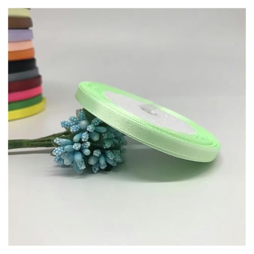 NXSLONE Geschenkband,Schleifenband, Dekoratives Satinband for Weihnachten, 6 mm, 1/4 Zoll (1 Rolle, 22,7 m), Band for Selbermachen, Haarschleife, Hochzeitsfeier(Cyan) von NXSLONE