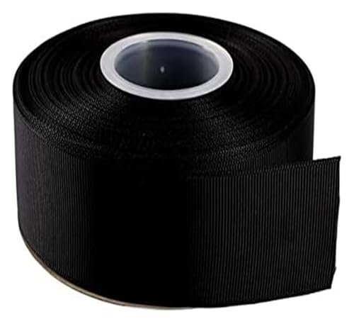 NXSLONE Geschenkband,Schleifenband, Weihnachten Dekorative Band (5 Yards/Lot) 6-4cm 1-1/2 "Ripsband Großhandel Geschenke wrap(Black,6mm) von NXSLONE