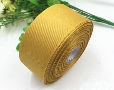 NXSLONE Geschenkband,Schleifenband, Weihnachten Dekorative Band (5 Yards/Lot) 6-4cm 1-1/2 "Ripsband Großhandel Geschenke wrap(Gold,40mm) von NXSLONE