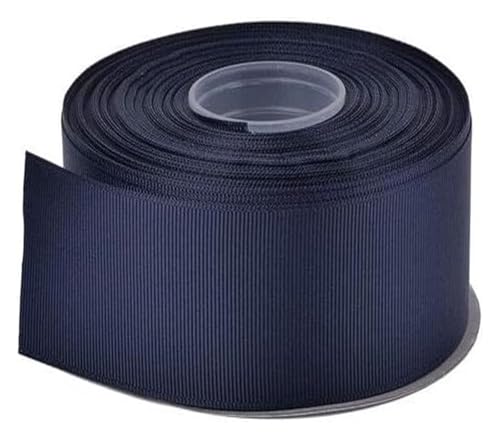 NXSLONE Geschenkband,Schleifenband, Weihnachten Dekorative Band (5 Yards/Lot) 6-4cm 1-1/2 "Ripsband Großhandel Geschenke wrap(Navy,25mm) von NXSLONE