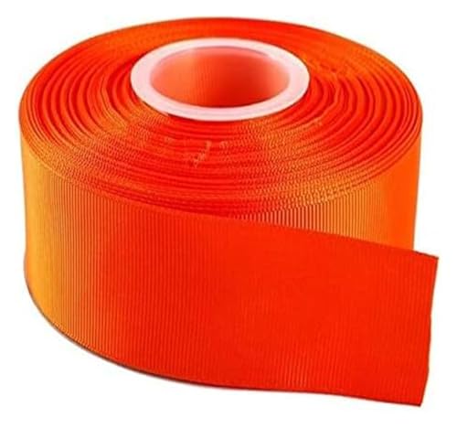 NXSLONE Geschenkband,Schleifenband, Weihnachten Dekorative Band (5 Yards/Lot) 6-4cm 1-1/2 "Ripsband Großhandel Geschenke wrap(ORANGE,6mm) von NXSLONE