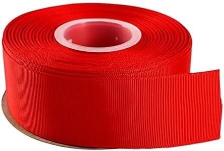 NXSLONE Geschenkband,Schleifenband, Weihnachten Dekorative Band (5 Yards/Lot) 6-4cm 1-1/2 "Ripsband Großhandel Geschenke wrap(RED,10mm) von NXSLONE