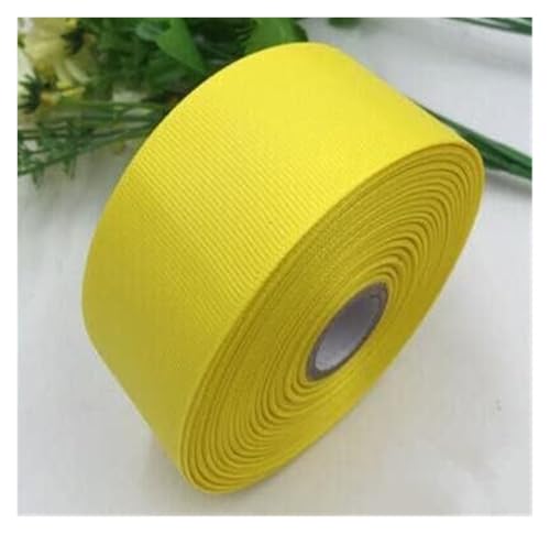 NXSLONE Geschenkband,Schleifenband, Weihnachten Dekorative Band (5 Yards/Lot) 6-4cm 1-1/2 "Ripsband Großhandel Geschenke wrap(Yellow,25mm) von NXSLONE