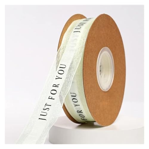 NXSLONE Geschenkband,Schleifenband, Weihnachtstag Dekoratives Band 50yard Polyester Schnee Gaze Satinband Band DIY Weihnachtsschleife Machen(Ribbon) von NXSLONE