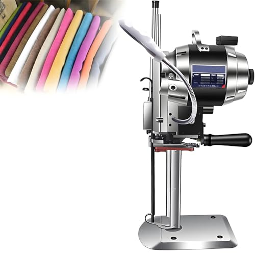 NYANS Elektrischer Stoffschneider, Vertikales, Gerades Messer, Elektrische Stoffschneidemaschine mit LED-Licht, Automatische Schärffunktion, Ideal für Textilien, Leder und Papier. 6" von NYANS