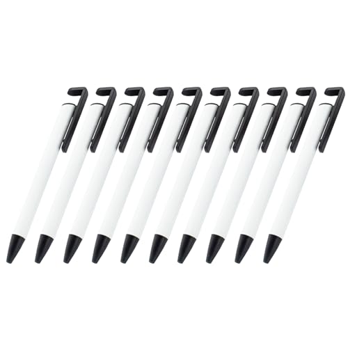 NYCEMAKEUP 10 x einziehbarer Kugelschreiber für Wärmeübertragung, einziehbarer Kugelschreiber für Schreibgeräte, Schreibgeräte von NYCEMAKEUP