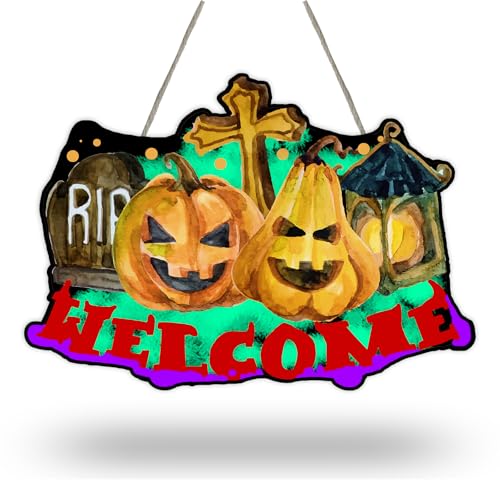 Rip-Kürbis-Kreuz-Halloween-Schild, rustikale Bauernhaus-Wanddekoration mit Juteseil, perfekt für Halloween, Ferienhaus, Schlafzimmer, Hexen-Thema, gruselige saisonale Wandkunst, A02 Rip-Kürbis-Kreuz-Halloween-Schild, rustikale Bauernhaus-Wanddekoration mit Juteseil, perfekt für Halloween, Ferienhaus, Schlafzimmer, Hexen-Thema, gruselige saisonale Wandkunst, A02 von NYCTUG