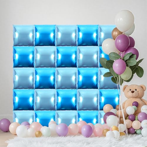 25 Stück königsblaue und himmelblaue Folienballons: doppelseitiges Farbverlaufsbogen-Set für Babyparty, Hochzeit, Geburtstagsparty-Dekoration 25 Stück königsblaue und himmelblaue Folienballons: doppelseitiges Farbverlaufsbogen-Set für Babyparty, Hochzeit, Geburtstagsparty-Dekoration von NYEONHRT