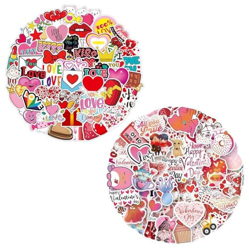 NYGGTYK 100 Liebesaufkleber, Kreative Süße Valentinstags-Aufkleber, DIY Craft Water Cup Notebook Dekoration Aufkleber, Personalisierte Selbstklebende Sammelalbumaufkleber. NYGGTYK 100 Liebesaufkleber, Kreative Süße Valentinstags-Aufkleber, DIY Craft Water Cup Notebook Dekoration Aufkleber, Personalisierte Selbstklebende Sammelalbumaufkleber. von NYGGTYK