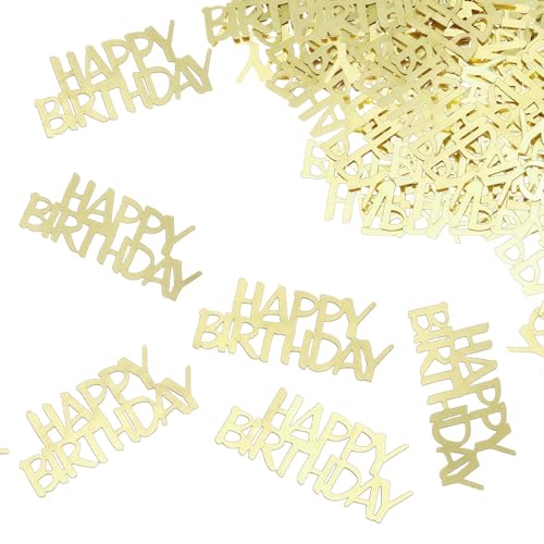 NYGGTYK 20G Happy Birthday Confetti, Esstischdekoration, Partydekoration, Glitzer Konfetti, Werfen Konfetti, Partyzubehör NYGGTYK 20G Happy Birthday Confetti, Esstischdekoration, Partydekoration, Glitzer Konfetti, Werfen Konfetti, Partyzubehör von NYGGTYK