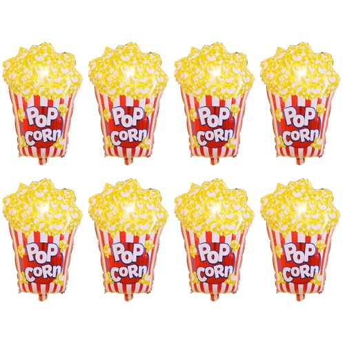 NYGGTYK 8 Stücke Popcornballons, Kreative Aluminiumfilmballons, Lustige Luftballons, Dekorative Luftballons, Süße Luftballons NYGGTYK 8 Stücke Popcornballons, Kreative Aluminiumfilmballons, Lustige Luftballons, Dekorative Luftballons, Süße Luftballons von NYGGTYK