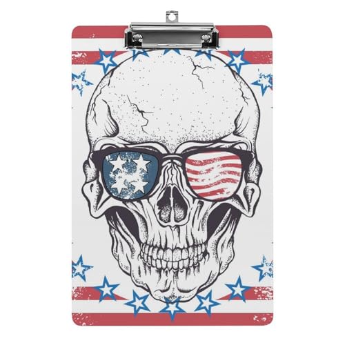 Amerikanische Flagge Totenkopf Klemmbretter A4 Klemmbrettmappe Schreibbrett Zwischenablage Mit Low Profile Clip Amerikanische Flagge Totenkopf Klemmbretter A4 Klemmbrettmappe Schreibbrett Zwischenablage Mit Low Profile Clip von NYKVTG