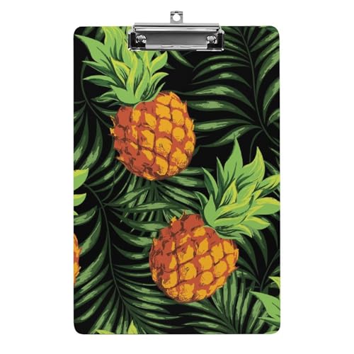 Ananas Klemmbretter A4 Klemmbrettmappe Schreibbrett Zwischenablage Mit Low Profile Clip von NYKVTG