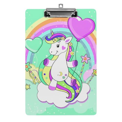 Ballon Einhorn Klemmbrett A4 Schreibbrett Pad Halter Für Büro Klassenzimmer Restaurants Ballon Einhorn Klemmbrett A4 Schreibbrett Pad Halter Für Büro Klassenzimmer Restaurants von NYKVTG