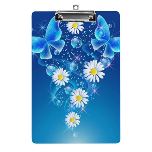 Blauer Schmetterling Klemmbretter A4 Klemmbrettmappe Schreibbrett Zwischenablage Mit Low Profile Clip Blauer Schmetterling Klemmbretter A4 Klemmbrettmappe Schreibbrett Zwischenablage Mit Low Profile Clip von NYKVTG