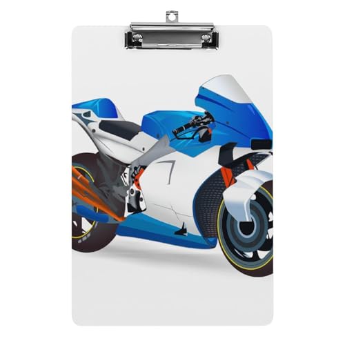 Blaues Motorrad Klemmbretter A4 Klemmbrettmappe Schreibbrett Zwischenablage Mit Low Profile Clip Blaues Motorrad Klemmbretter A4 Klemmbrettmappe Schreibbrett Zwischenablage Mit Low Profile Clip von NYKVTG