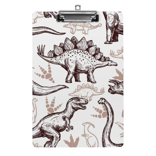 Brauner Dinosaurier Klemmbretter A4 Klemmbrettmappe Schreibbrett Zwischenablage Mit Low Profile Clip Brauner Dinosaurier Klemmbretter A4 Klemmbrettmappe Schreibbrett Zwischenablage Mit Low Profile Clip von NYKVTG