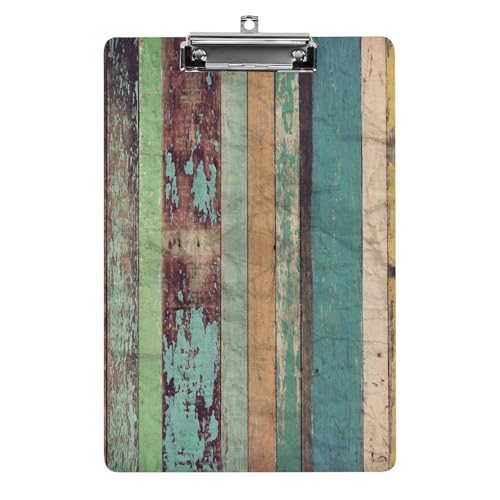 Buntes Holz Klemmbretter A4 Klemmbrettmappe Schreibbrett Zwischenablage Mit Low Profile Clip Buntes Holz Klemmbretter A4 Klemmbrettmappe Schreibbrett Zwischenablage Mit Low Profile Clip von NYKVTG