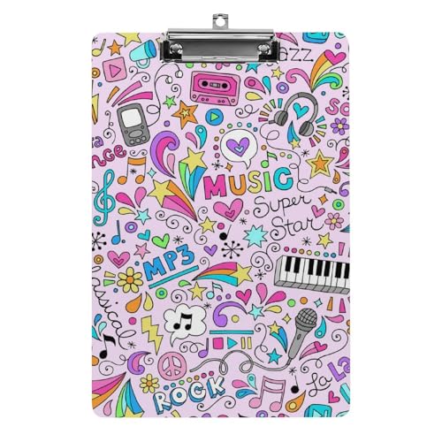 Cartoon Klemmbretter A4 Klemmbrettmappe Schreibbrett Zwischenablage Mit Low Profile Clip von NYKVTG