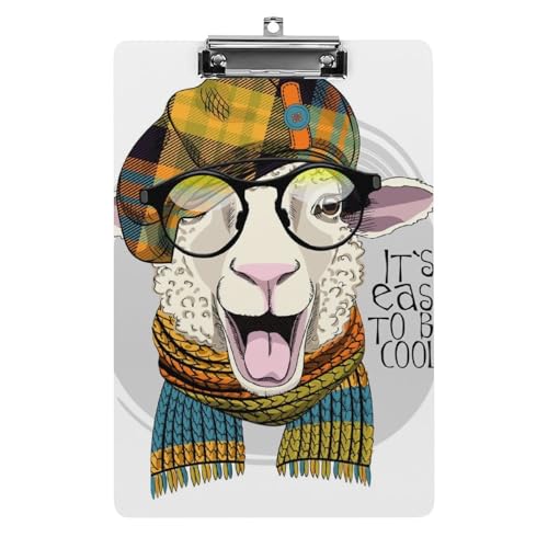 Cooles Schaf Klemmbrett Zum Aufhängen Clipboard Hartplatten Klemme Für Papier Dokumente von NYKVTG
