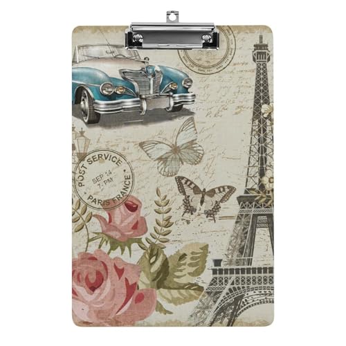 Eiffelturm Blumen Klemmbrett A4 Schreibbrett Pad Halter Für Büro Klassenzimmer Restaurants Eiffelturm Blumen Klemmbrett A4 Schreibbrett Pad Halter Für Büro Klassenzimmer Restaurants von NYKVTG