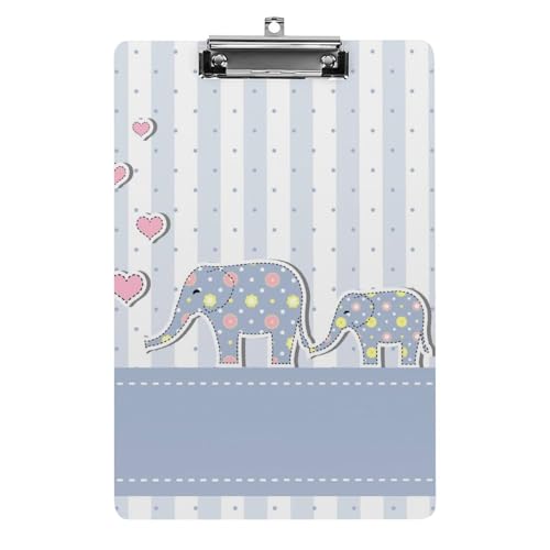 Elefant Klemmbrett Zum Aufhängen Clipboard Hartplatten Klemme Für Papier Dokumente von NYKVTG