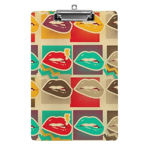 Farbige Lippen Klemmbretter A4 Klemmbrettmappe Schreibbrett Zwischenablage Mit Low Profile Clip Farbige Lippen Klemmbretter A4 Klemmbrettmappe Schreibbrett Zwischenablage Mit Low Profile Clip von NYKVTG