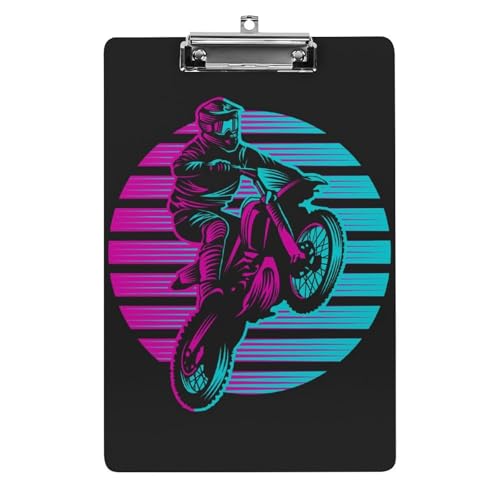 Farbige Motorrad Klemmbrett A4 Schreibbrett Pad Halter Für Büro Klassenzimmer Restaurants von NYKVTG