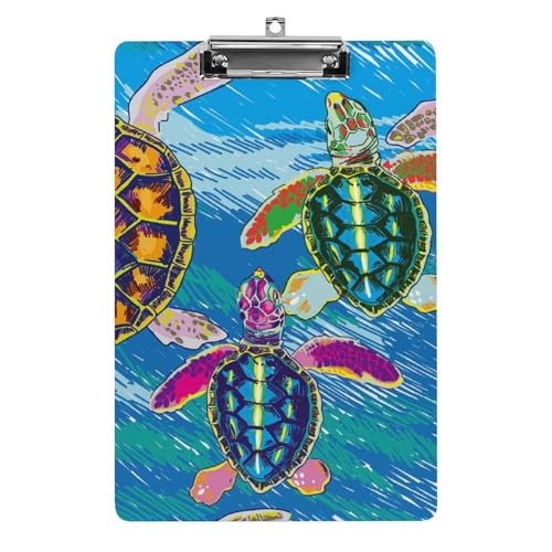 Farbige Schildkröte Klemmbretter A4 Klemmbrettmappe Schreibbrett Zwischenablage Mit Low Profile Clip Farbige Schildkröte Klemmbretter A4 Klemmbrettmappe Schreibbrett Zwischenablage Mit Low Profile Clip von NYKVTG