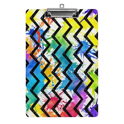 Farbige Streifen Klemmbrett Zum Aufhängen Clipboard Hartplatten Klemme Für Papier Dokumente von NYKVTG