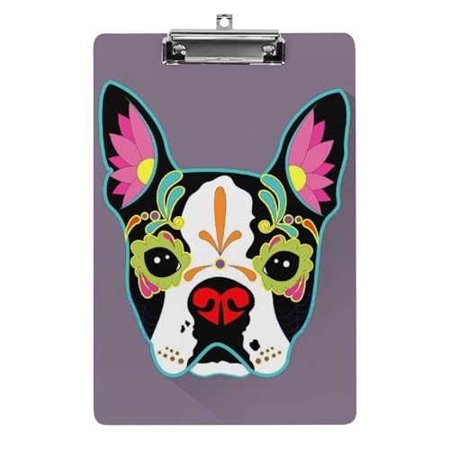 Farbiger Hund Klemmbretter A4 Klemmbrettmappe Schreibbrett Zwischenablage Mit Low Profile Clip Farbiger Hund Klemmbretter A4 Klemmbrettmappe Schreibbrett Zwischenablage Mit Low Profile Clip von NYKVTG