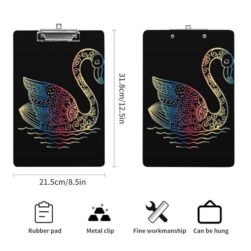 Farbiger Schwan Klemmbrett Zum Aufhängen Clipboard Hartplatten Klemme Für Papier Dokumente Farbiger Schwan Klemmbrett Zum Aufhängen Clipboard Hartplatten Klemme Für Papier Dokumente von NYKVTG